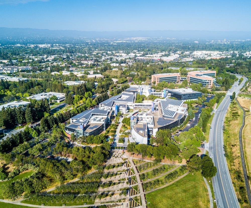 Mountain View, California aerial