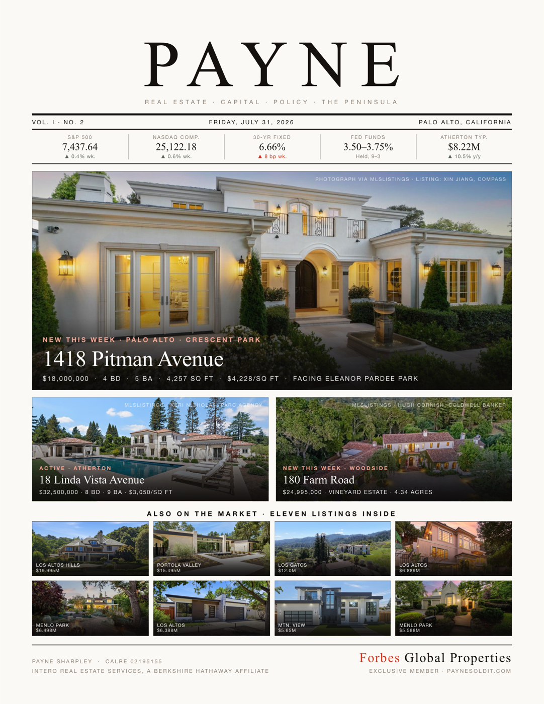 PAYNE Vol. I, No. 2 cover — 1418 Pitman Avenue